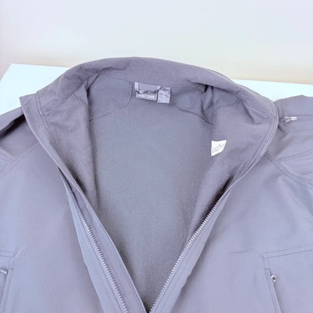 Marmot Softshell Jacket NWOT – Fleece Lined, Water-Resistant, Black (Men’s L)